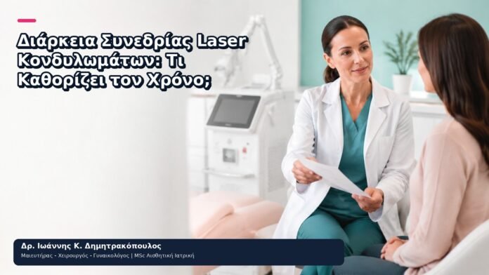 Διάρκεια Συνεδρίας Laser Κονδυλωμάτων: Τι Καθορίζει τον Χρόνο; Διάρκεια Συνεδρίας Laser Κονδυλωμάτων: Τι Καθορίζει τον Χρόνο; - Δρ. Ιωάννης Κ. Δημητρακόπουλος