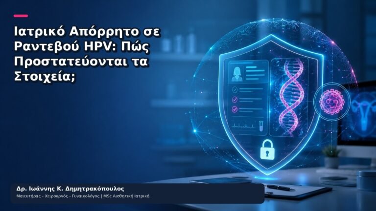 Ιατρικό Απόρρητο σε Ραντεβού HPV: Πώς Προστατεύονται τα Στοιχεία; - Δρ. Ιωάννης Κ. Δημητρακόπουλος