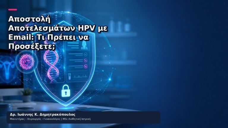 Αποστολή Αποτελεσμάτων HPV με Email: Τι Πρέπει να Προσέξετε; - Δρ. Ιωάννης Κ. Δημητρακόπουλος