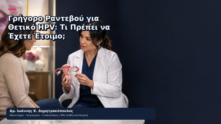 Γρήγορο Ραντεβού για Θετικό HPV: Τι Πρέπει να Έχετε Έτοιμο; - Δρ. Ιωάννης Κ. Δημητρακόπουλος