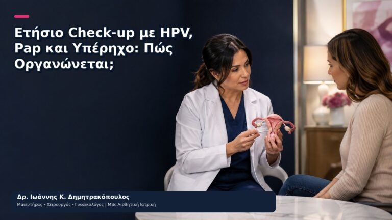 Ετήσιο Check-up με HPV, Pap και Υπέρηχο: Πώς Οργανώνεται; - Δρ. Ιωάννης Κ. Δημητρακόπουλος