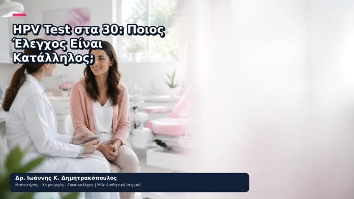 HPV Test στα 30: Ποιος Έλεγχος Είναι Κατάλληλος; HPV Test στα 30: Ποιος Έλεγχος Είναι Κατάλληλος; - Δρ. Ιωάννης Κ. Δημητρακόπουλος