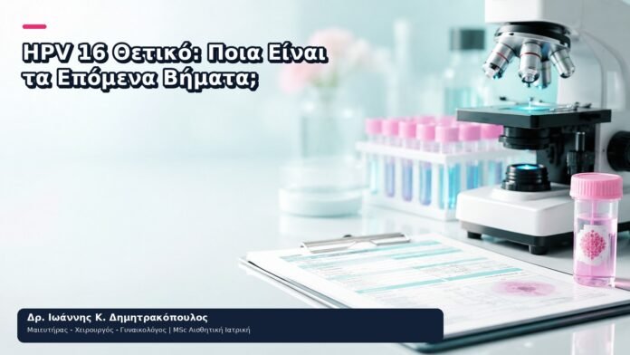 HPV 16 Θετικό: Ποια Είναι τα Επόμενα Βήματα; HPV 16 Θετικό: Ποια Είναι τα Επόμενα Βήματα; - Δρ. Ιωάννης Κ. Δημητρακόπουλος