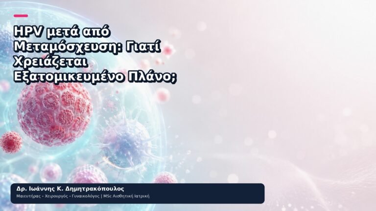 HPV μετά από Μεταμόσχευση: Γιατί Χρειάζεται Εξατομικευμένο Πλάνο; - Δρ. Ιωάννης Κ. Δημητρακόπουλος