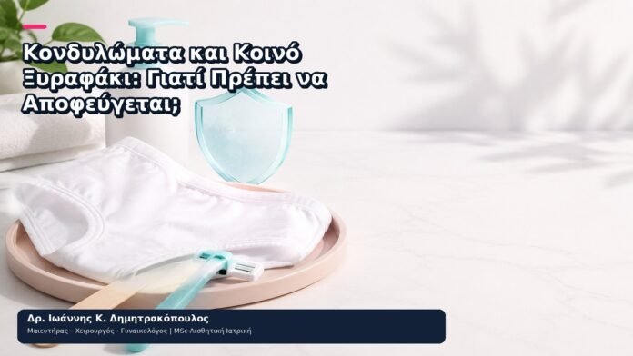 Κονδυλώματα και Κοινό Ξυραφάκι: Γιατί Πρέπει να Αποφεύγεται; Κονδυλώματα και Κοινό Ξυραφάκι: Γιατί Πρέπει να Αποφεύγεται; - Δρ. Ιωάννης Κ. Δημητρακόπουλος