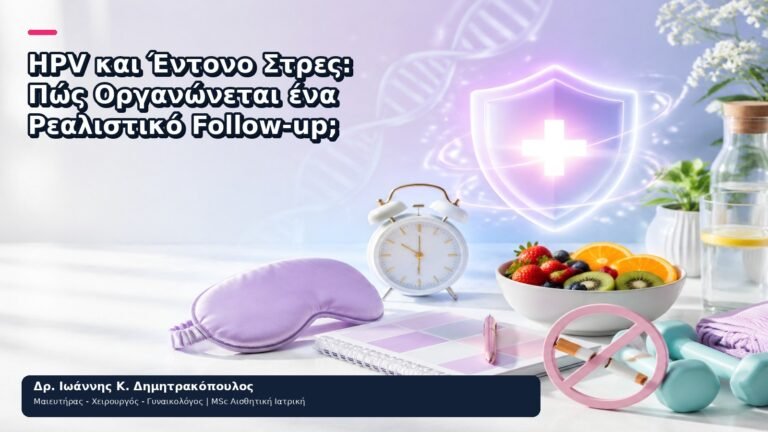 HPV και Έντονο Στρες: Πώς Οργανώνεται ένα Ρεαλιστικό Follow-up; - Δρ. Ιωάννης Κ. Δημητρακόπουλος
