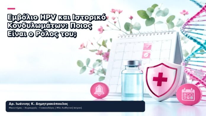 Εμβόλιο HPV και Ιστορικό Κονδυλωμάτων: Ποιος Είναι ο Ρόλος του; - Δρ. Ιωάννης Κ. Δημητρακόπουλος