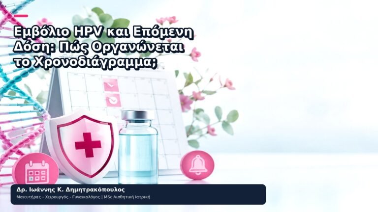 Εμβόλιο HPV και Επόμενη Δόση: Πώς Οργανώνεται το Χρονοδιάγραμμα; - Δρ. Ιωάννης Κ. Δημητρακόπουλος