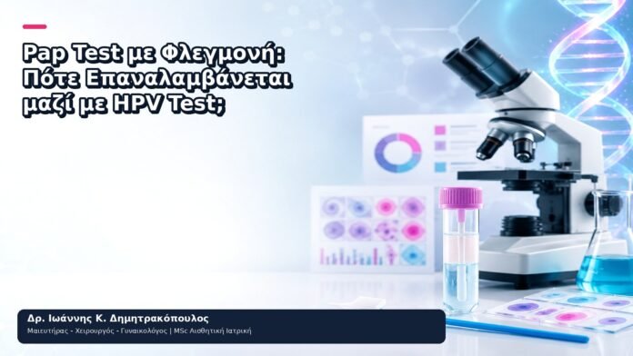 Pap Test με Φλεγμονή: Πότε Επαναλαμβάνεται μαζί με HPV Test; Pap Test με Φλεγμονή: Πότε Επαναλαμβάνεται μαζί με HPV Test; - Δρ. Ιωάννης Κ. Δημητρακόπουλος