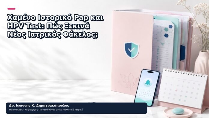 Χαμένο Ιστορικό Pap και HPV Test: Πώς Ξεκινά Νέος Ιατρικός Φάκελος; Χαμένο Ιστορικό Pap και HPV Test: Πώς Ξεκινά Νέος Ιατρικός Φάκελος; - Δρ. Ιωάννης Κ. Δημητρακόπουλος