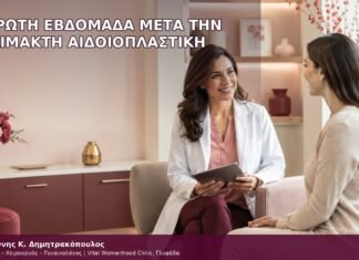η πρώτη εβδομάδα μετά την αναίμακτη αιδοιοπλαστική