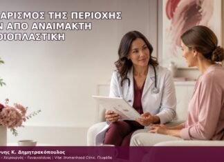 καθαρισμός της περιοχής πριν από αναίμακτη αιδοιοπλαστική