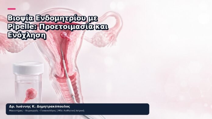 Βιοψία Ενδομητρίου με Pipelle: Προετοιμασία και Ενόχληση Βιοψία Ενδομητρίου με Pipelle: Προετοιμασία και Ενόχληση - Δρ. Ιωάννης Κ. Δημητρακόπουλος