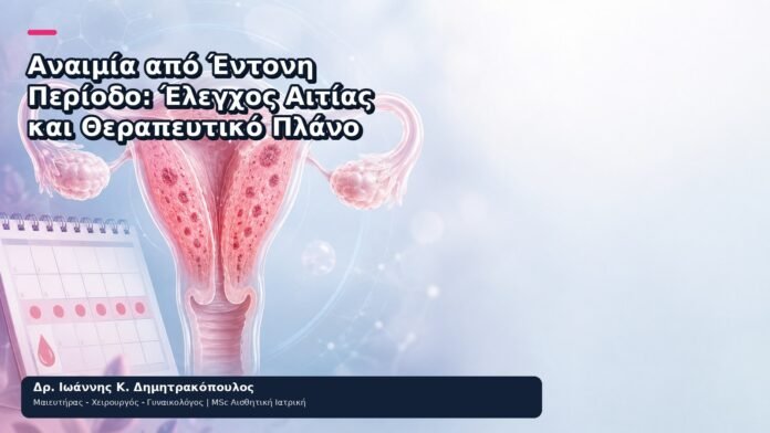 Αναιμία από Έντονη Περίοδο: Έλεγχος Αιτίας και Θεραπευτικό Πλάνο Αναιμία από Έντονη Περίοδο: Έλεγχος Αιτίας και Θεραπευτικό Πλάνο - Δρ. Ιωάννης Κ. Δημητρακόπουλος