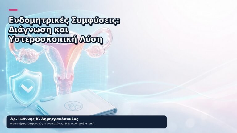 Ενδομητρικές Συμφύσεις: Διάγνωση και Υστεροσκοπική Λύση - Δρ. Ιωάννης Κ. Δημητρακόπουλος