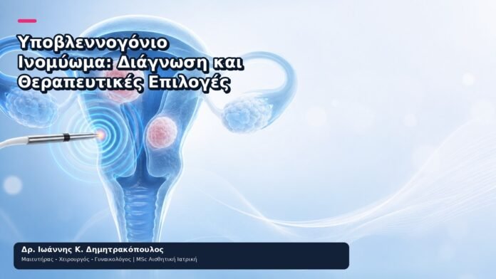 Υποβλεννογόνιο Ινομύωμα: Διάγνωση και Θεραπευτικές Επιλογές Υποβλεννογόνιο Ινομύωμα: Διάγνωση και Θεραπευτικές Επιλογές - Δρ. Ιωάννης Κ. Δημητρακόπουλος