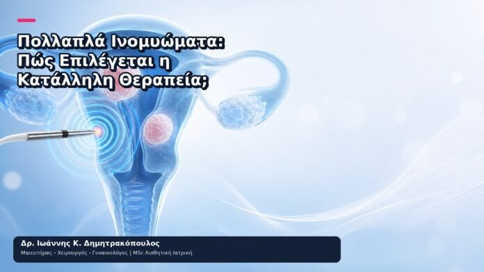 Πολλαπλά Ινομυώματα: Πώς Επιλέγεται η Κατάλληλη Θεραπεία; Πολλαπλά Ινομυώματα: Πώς Επιλέγεται η Κατάλληλη Θεραπεία; - Δρ. Ιωάννης Κ. Δημητρακόπουλος