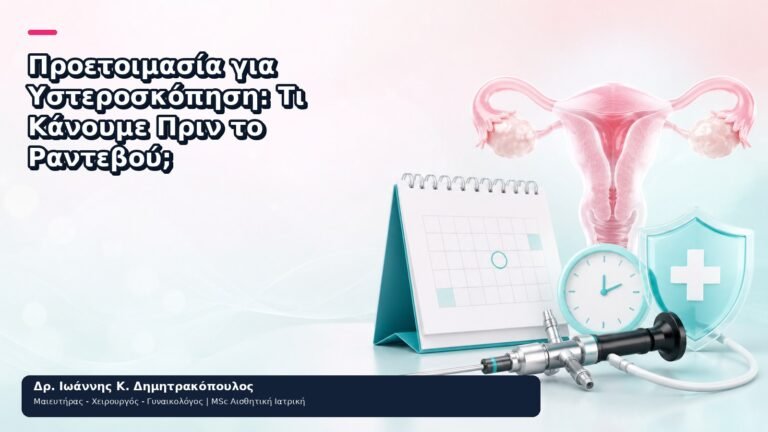 Προετοιμασία για Υστεροσκόπηση: Τι Κάνουμε Πριν το Ραντεβού; - Δρ. Ιωάννης Κ. Δημητρακόπουλος