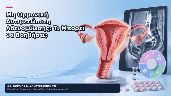 Μη Ορμονική Αντιμετώπιση Αδενομύωσης: Τι Μπορεί να Βοηθήσει; Μη Ορμονική Αντιμετώπιση Αδενομύωσης: Τι Μπορεί να Βοηθήσει; - Δρ. Ιωάννης Κ. Δημητρακόπουλος
