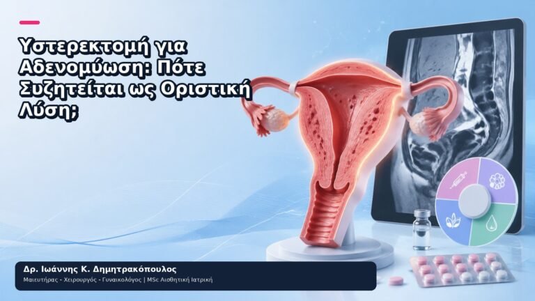 Υστερεκτομή για Αδενομύωση: Πότε Συζητείται ως Οριστική Λύση; - Δρ. Ιωάννης Κ. Δημητρακόπουλος