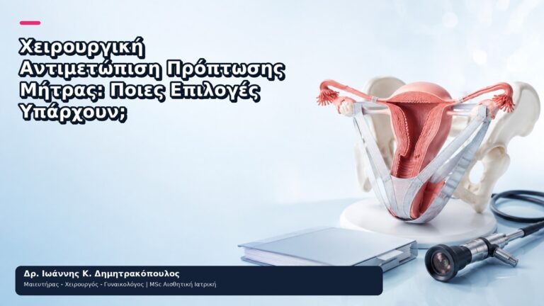 Χειρουργική Αντιμετώπιση Πρόπτωσης Μήτρας: Ποιες Επιλογές Υπάρχουν; - Δρ. Ιωάννης Κ. Δημητρακόπουλος
