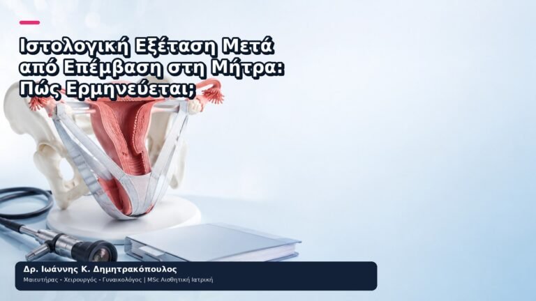 Ιστολογική Εξέταση Μετά από Επέμβαση στη Μήτρα: Πώς Ερμηνεύεται; - Δρ. Ιωάννης Κ. Δημητρακόπουλος
