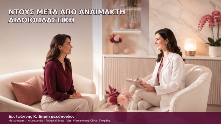 ντους μετά από αναίμακτη αιδοιοπλαστική