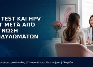 Pap Test και HPV Test μετά από Διάγνωση Κονδυλωμάτων