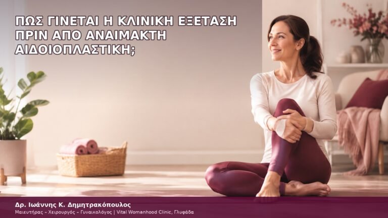 πώς γίνεται η κλινική εξέταση πριν από αναίμακτη αιδοιοπλαστική