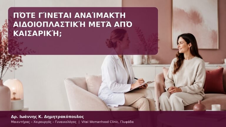 πότε γίνεται αιδοιοπλαστική μετά από καισαρική
