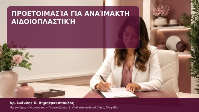 προετοιμασία αναίμακτης αιδοιοπλαστικής