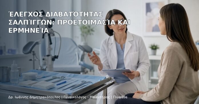Έλεγχος Διαβατότητας Σαλπίγγων: Προετοιμασία και Ερμηνεία Έλεγχος Διαβατότητας Σαλπίγγων: Προετοιμασία και Ερμηνεία - Δρ. Ιωάννης Δημητρακόπουλος