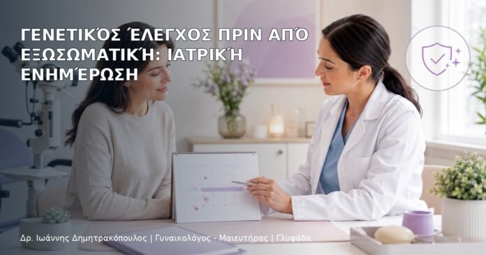 Γενετικός Έλεγχος πριν από Εξωσωματική: Ιατρική Ενημέρωση Γενετικός Έλεγχος πριν από Εξωσωματική: Ιατρική Ενημέρωση - Δρ. Ιωάννης Δημητρακόπουλος
