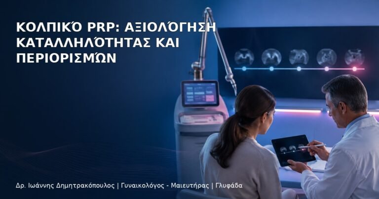 Κολπικό PRP: Αξιολόγηση Καταλληλότητας και Περιορισμών - Δρ. Ιωάννης Δημητρακόπουλος
