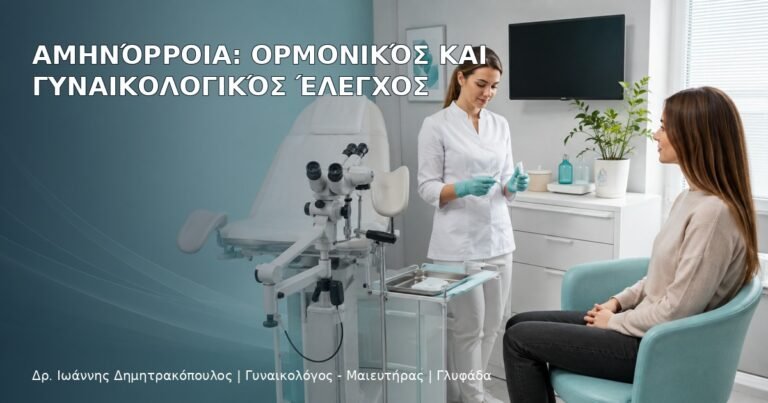 Αμηνόρροια: Ορμονικός και Γυναικολογικός Έλεγχος - Δρ. Ιωάννης Δημητρακόπουλος
