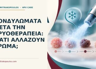 Ιατρικό cover για: Κονδυλώματα μετά την κρυοθεραπεία: γιατί αλλάζουν χρώμα