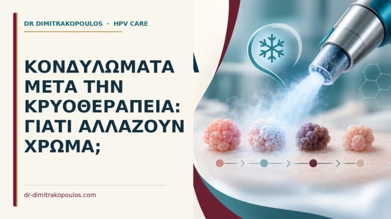 Ιατρικό cover για: Κονδυλώματα μετά την κρυοθεραπεία: γιατί αλλάζουν χρώμα