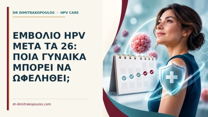 Ιατρικό cover για: Εμβόλιο HPV μετά τα 26: ποια γυναίκα μπορεί να ωφεληθεί