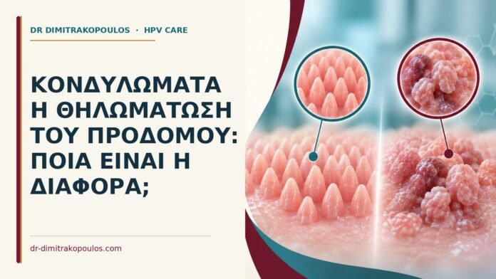 Κονδυλώματα ή θηλωμάτωση του προδόμου: ποια είναι η διαφορά Ιατρικό cover για: Κονδυλώματα ή θηλωμάτωση του προδόμου: ποια είναι η διαφορά