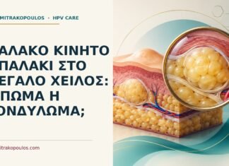 Μαλακό κινητό μπαλάκι στο μεγάλο χείλος: λίπωμα ή κονδύλωμα; Ιατρικό cover για: Μαλακό κινητό μπαλάκι στο μεγάλο χείλος: λίπωμα ή κονδύλωμα