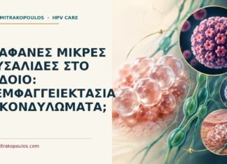 Διάφανες μικρές φυσαλίδες στο αιδοίο: λεμφαγγειεκτασία ή κονδυλώματα; Ιατρικό cover για: Διάφανες μικρές φυσαλίδες στο αιδοίο: λεμφαγγειεκτασία ή κονδυλώματα