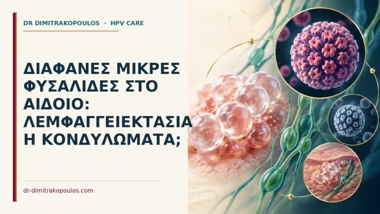 Ιατρικό cover για: Διάφανες μικρές φυσαλίδες στο αιδοίο: λεμφαγγειεκτασία ή κονδυλώματα