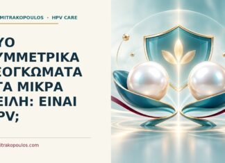 Δύο συμμετρικά εξογκώματα στα μικρά χείλη: είναι HPV; Ιατρικό cover για: Δύο συμμετρικά εξογκώματα στα μικρά χείλη: είναι HPV