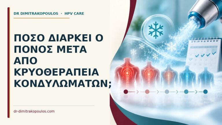 Ιατρικό cover για: Πόσο διαρκεί ο πόνος μετά από κρυοθεραπεία κονδυλωμάτων