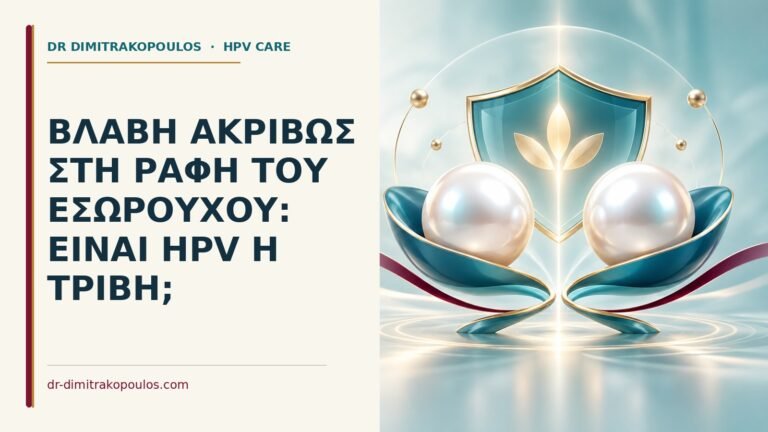 Ιατρικό cover για: Βλάβη ακριβώς στη ραφή του εσωρούχου: είναι HPV ή τριβή