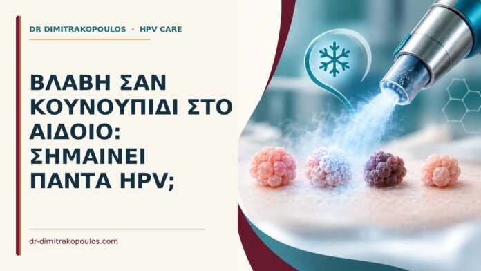 Ιατρικό cover για: Βλάβη σαν κουνουπίδι στο αιδοίο: σημαίνει πάντα HPV