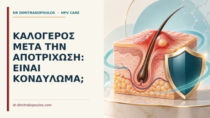 Καλόγερος μετά την αποτρίχωση: είναι κονδύλωμα Ιατρικό cover για: Καλόγερος μετά την αποτρίχωση: είναι κονδύλωμα