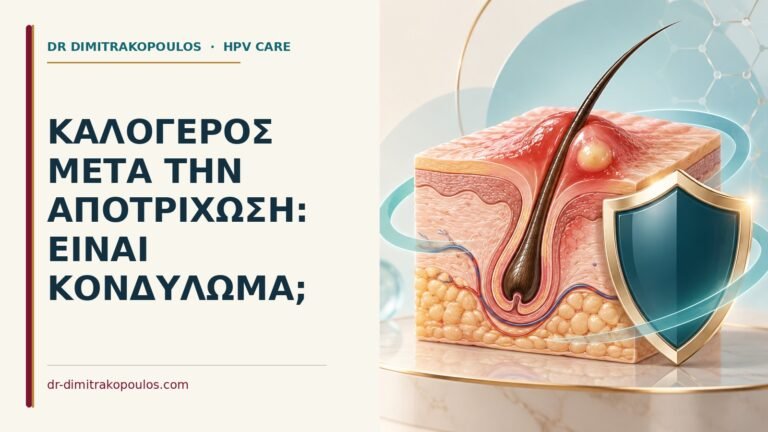 Ιατρικό cover για: Καλόγερος μετά την αποτρίχωση: είναι κονδύλωμα