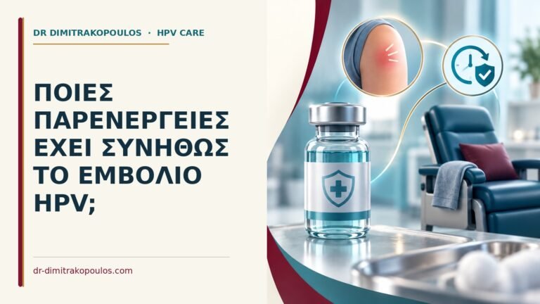 Ιατρικό cover για: Ποιες παρενέργειες έχει συνήθως το εμβόλιο HPV