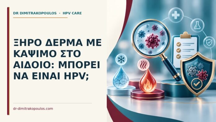 Ιατρικό cover για: Ξηρό δέρμα με κάψιμο στο αιδοίο: μπορεί να είναι HPV